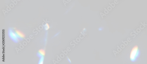 Bild auf Leinwand Crystal light refraction png with glass rainbow reflections, luminous spectrum glow and transparent abstract background