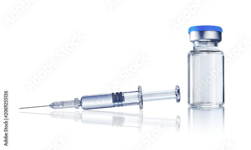Vaccine and syringe