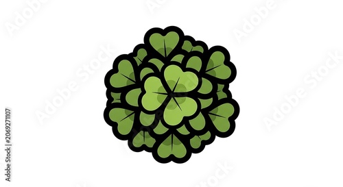 Fresh green broccoli florets cluster isolated.