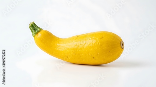 Fresh ripe yellow banana on white background.