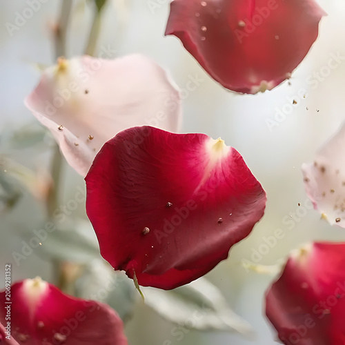 Rose petals background