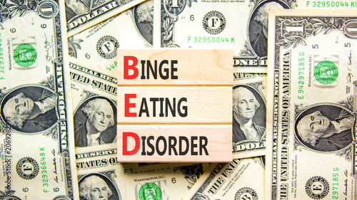 Foto BED binge eating disorder symbol