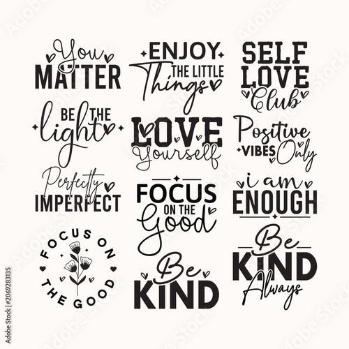 Inspirational Quotes SVG Bundle