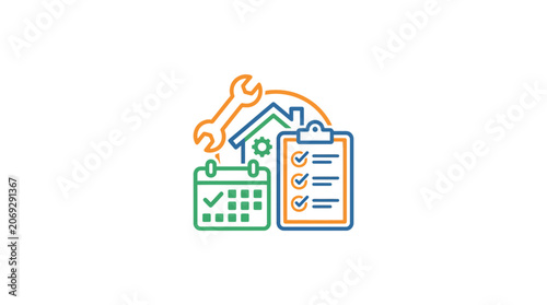 Home maintenance and repair services icon.