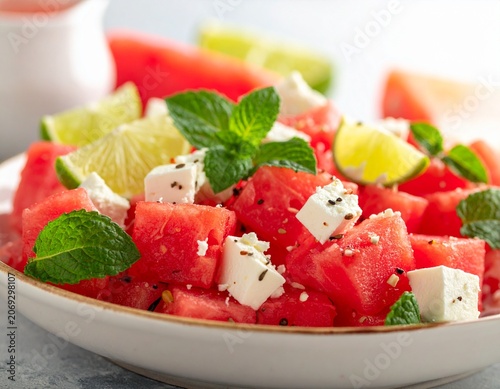 Wassermelonen-Feta-Salat