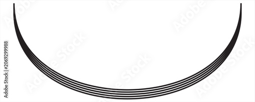Foto Abstract perspective line wave stripes with 3d dimensional effect
