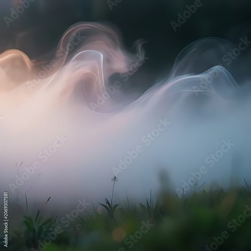 Abstract mist gradient background