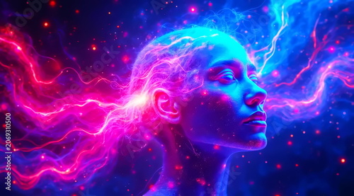 Hologram with neural artificial connections