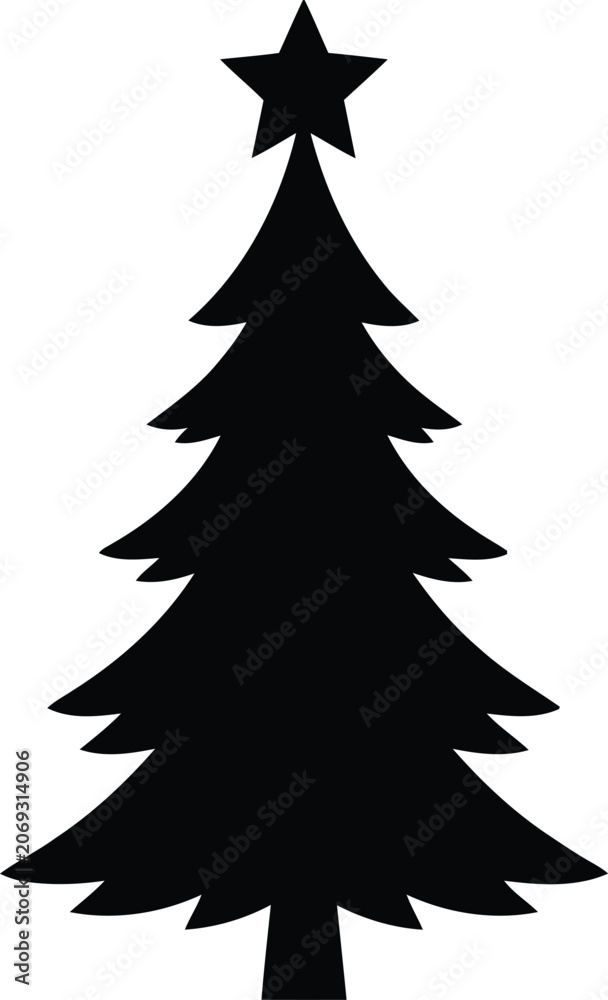 Obraz premium christmas tree vector