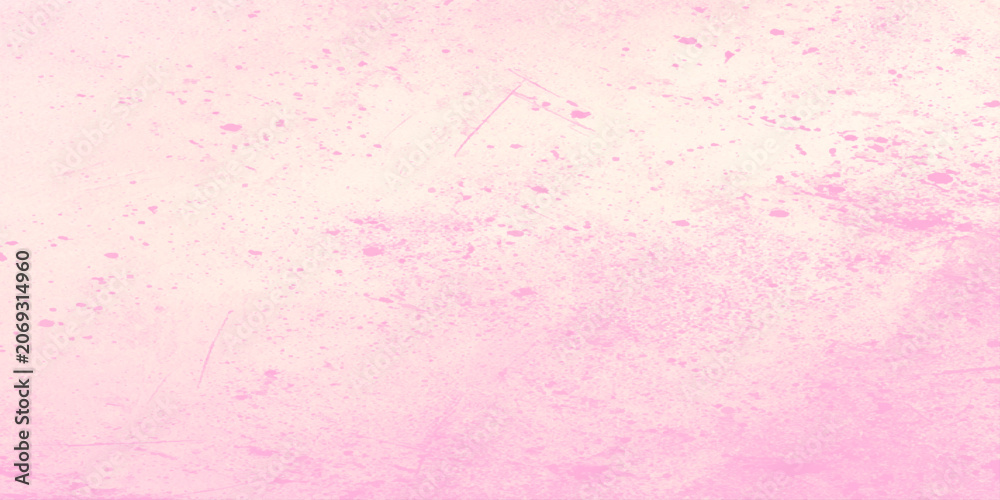Fototapeta premium Soft pink grunge background with splatters and scratches texture