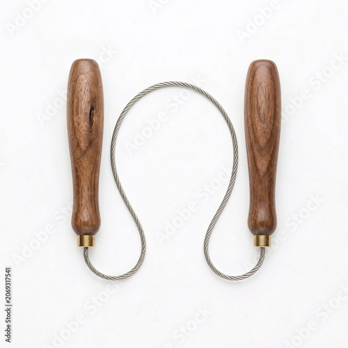 Clay cutter tool with wooden handles for sculpting and carving  