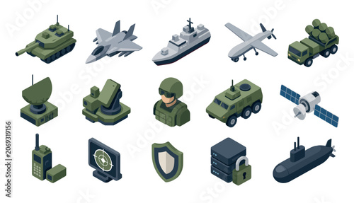 Fotografie Military Vehicles and Equipment.