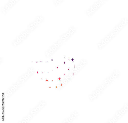 3d render of a stars  symbol onwhite  background