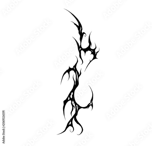 tribal flame tattoo design 