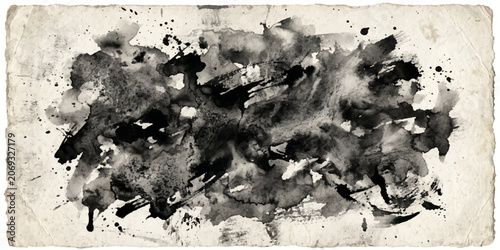 Photos Abstract grunge black ink splat textured vintage dirty paint wall pattern backgr