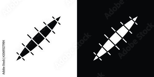 Bild auf Leinwand Scar icon logo for designer or illustrator.