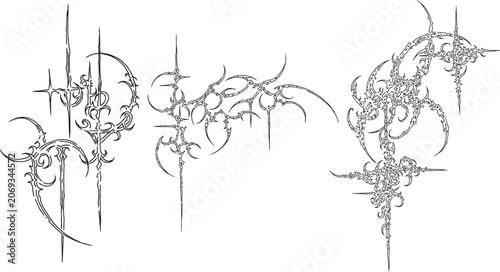 Cybersigilism Tribal Tattoo Design Art