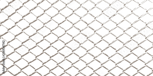 Foto Hand drawn sketch style chain link fence seamless texture background with metallic mesh pattern vector illustration
