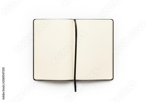 An Open Notebook With Blank Pages