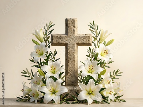 Elegant Resurrection Hope Easter Promotional Background