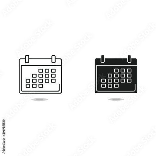 Two different types of calculators, one with a simple design and the other with a more
