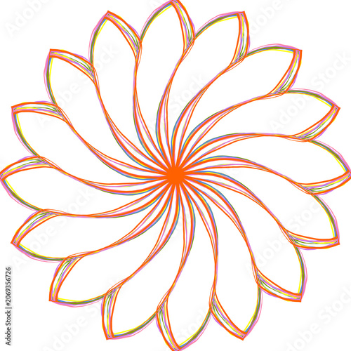 abstract flower vector illustration
