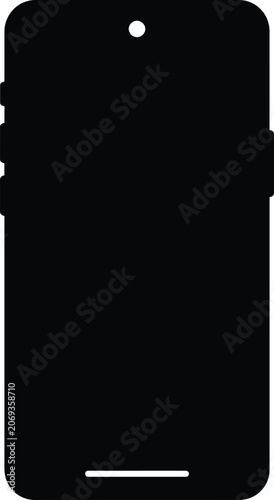 Smartphone screen protector or phone case design template