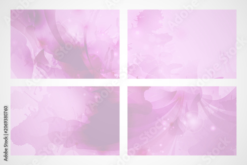 Abstract Watercolor Floral Background Vector Illustration