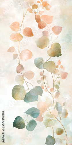 Delicate floral pattern suitable for natural background
