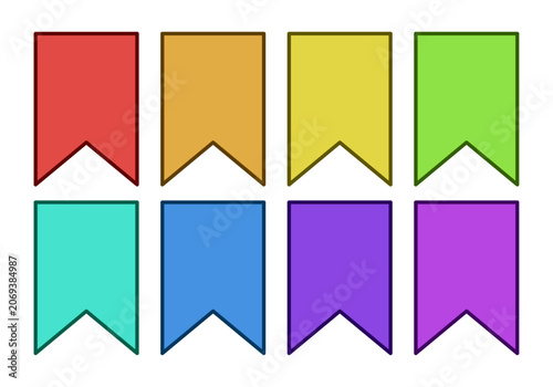 Banderines de fiesta de colores variados