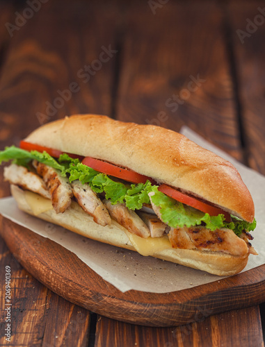 Grilled chicken sandwich