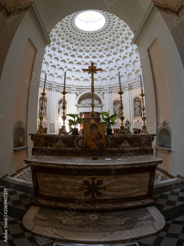 Bild auf Leinwand Chiesa di San Bernardo alle Terme, mannerist and baroque styled church in Rome,