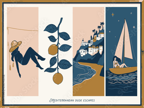 Mediterranean Dusk Escapes A Collection of Serene Coastal Vistas and Leisurely Pursuits