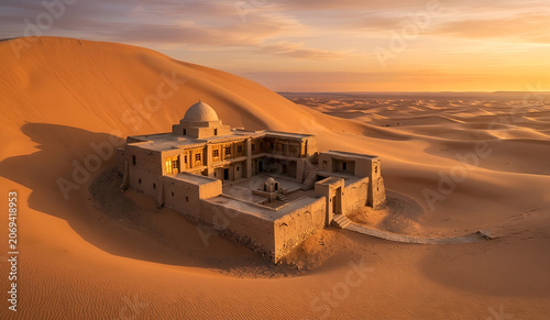 sand castle in the desert