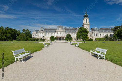 Festetics Palace building standing in Keszthely, Hungary