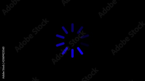 Loading circle Modern loading animation. Circular loading indicator , loading and buffering icon animation 4k video.