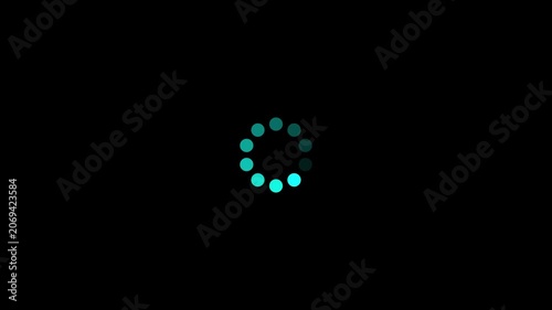Loading circle Modern loading animation. Circular loading indicator , loading and buffering icon animation 4k video.