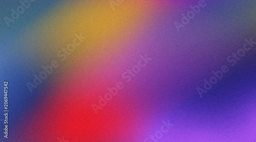 Modern abstract gradient background featuring vibrant purple, blue, red, and golden tones blended with soft grainy noise