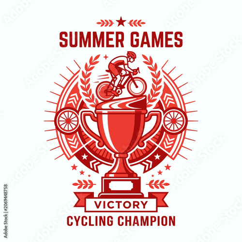 Victory Champion Cycling In The Exciting Summer Games Competition