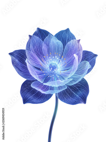 Glowing Floral Flower Transparent Background