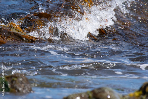 water flowing over rocks