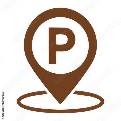 Universal Public Parking Sign Icon Design