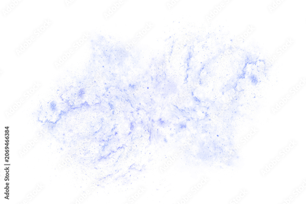 Obraz premium Blue Nebula Galaxy Cloud with Cosmic Dust and Star Field Transparent PNG