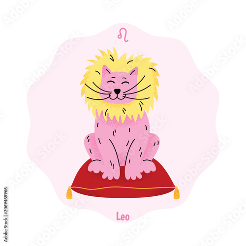 Leo Cat Zodiac Sign Grain Color