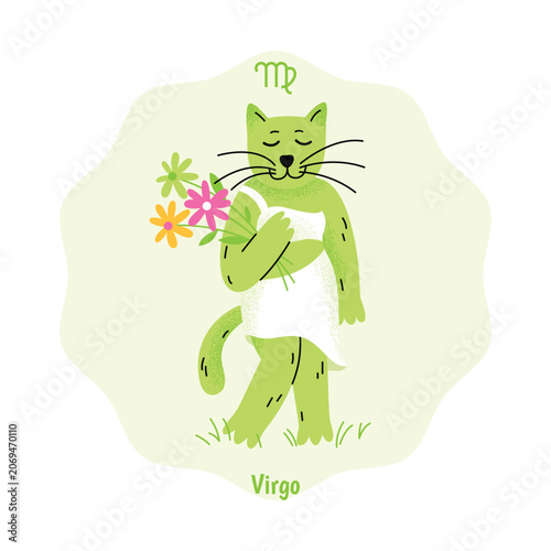 Virgo Cat Zodiac Sign Grain Color