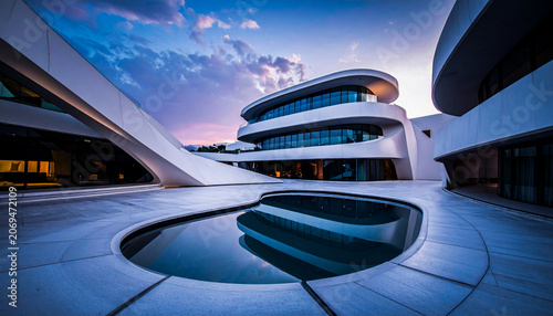 Complexe hotelier design et contemporain