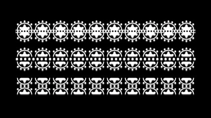 black and white borders