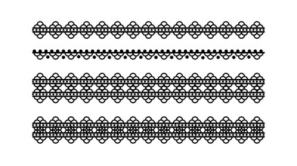 black and white borders