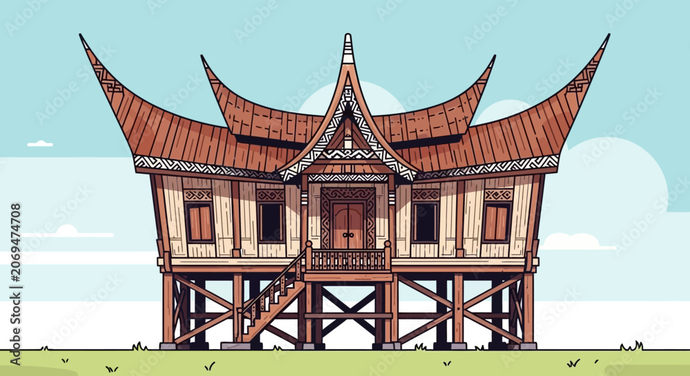 Φωτογραφία Traditional Thai Stilt House Architecture.