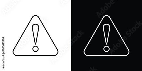 Tableau sur toile Error icon line vector collection